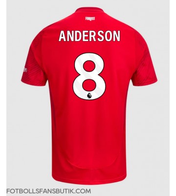 Nottingham Forest Elliot Anderson #8 Replika Hemmatröja 2024-25 Kortärmad